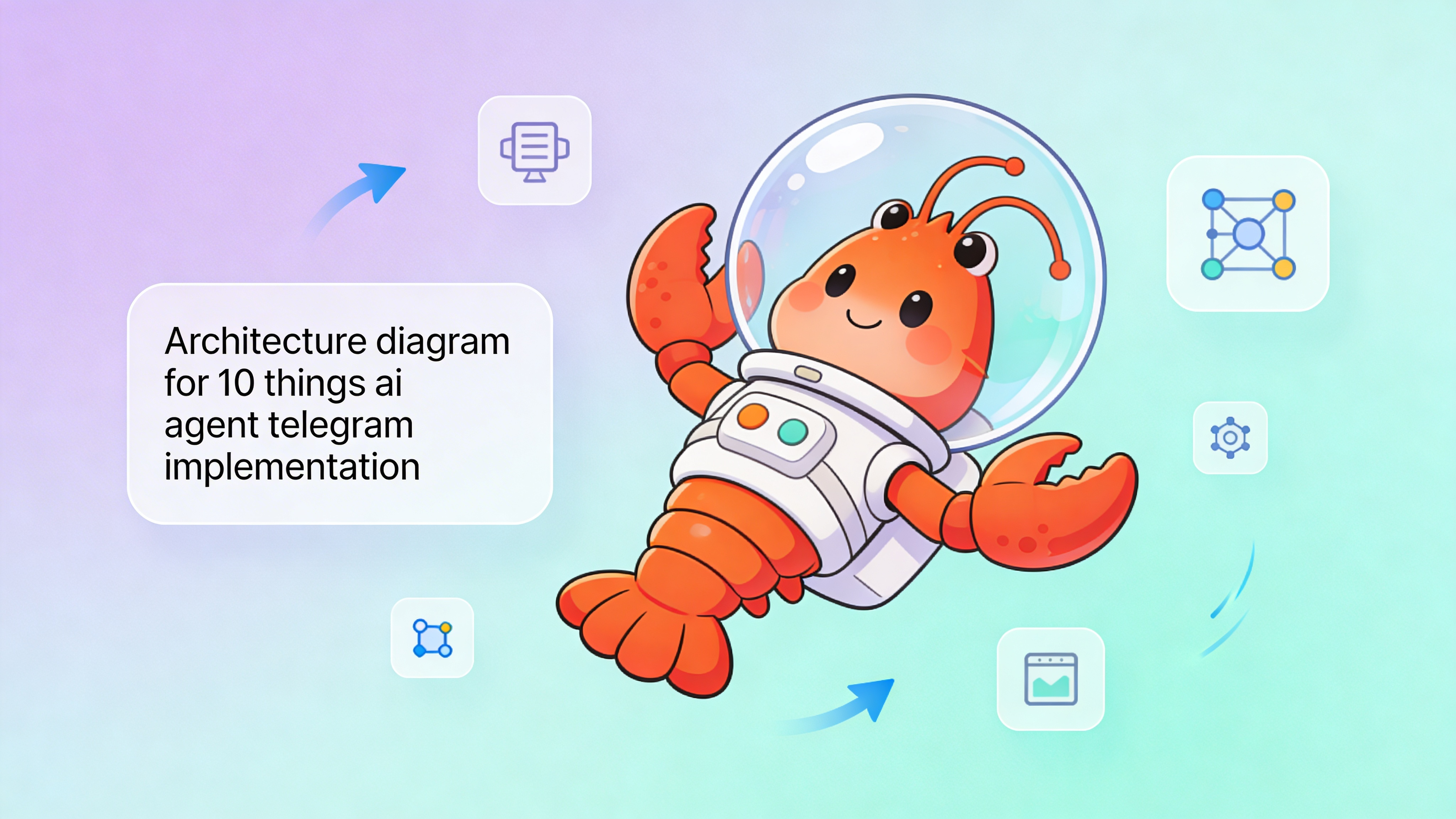 Diagram illustrating the architecture of an OpenClaw-powered Telegram AI agent