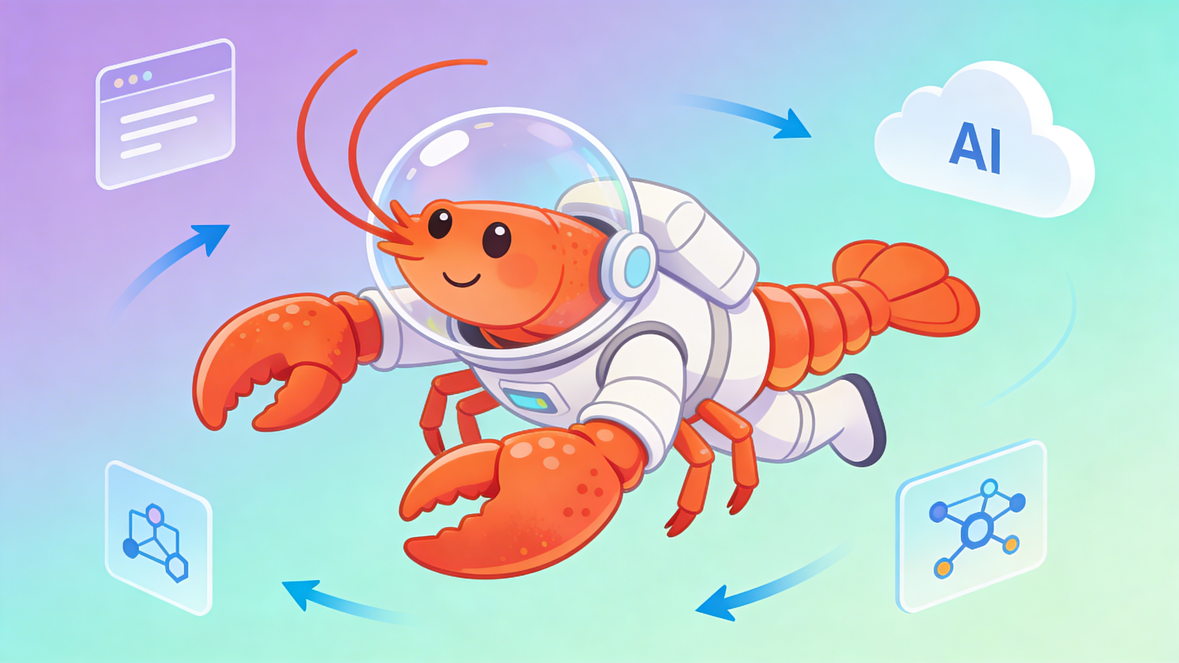 Hero image showing autonomous AI agents in action